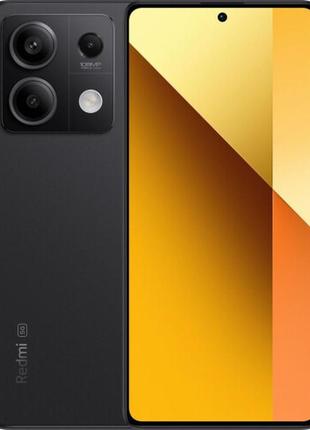 Смартфон xiaomi redmi note 13 5g 6/128gb black nfc, 108+8+2/16мп, dimensity 6080, amoled 6.67", 5000 маг