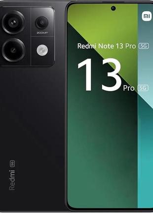 Смартфон xiaomi redmi note 13 pro 5g 12/512gb black, global nfc, 200+8+2/16мп, snapdragon 7s gen2, oled 6.67"