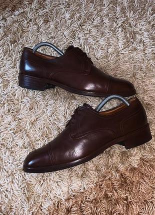 Туфли bally коричневые, натуральная кожа оригинал4 фото