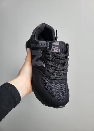 New balance 574 black3 фото