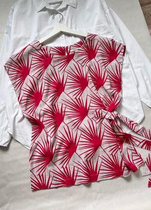 Легкая летняя блуза в принт white stuff