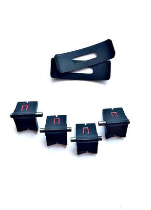 Цілиці до аксу з віссю кріплення і пластинчастою пружиною