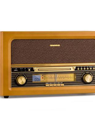 Ретро стереосистема-програвач auna belle epoque 1906 | usb, cd, fm
