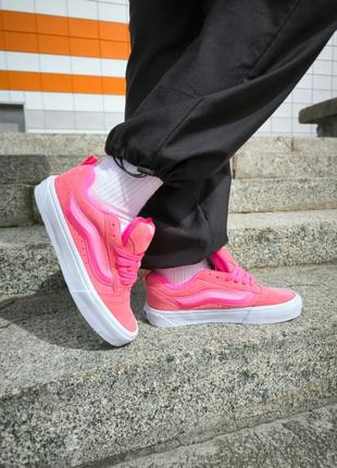 Vans knu skool acid pink1 фото