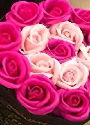 Подарунковий набір мильних троянд forever i love you подарунковий2 фото