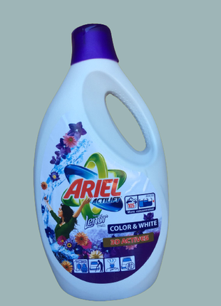 Гель для прання ariel gel actilift для кольорових й білих 5,775 л