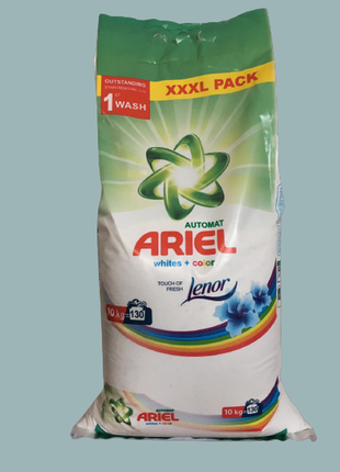 Пральний порошок ariel lenor 10 кг універсальний