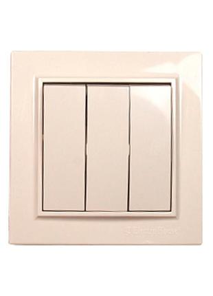 Вимикач потрійний enzo лате