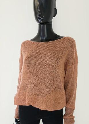 Легкий мохеристый свитер карамель2 фото