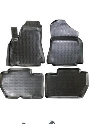 Коврики в салон автомобильные, резиновые на citroen berlingo (b9)/peugeot partner tepee 2008-2020