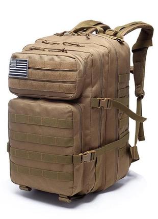 Тактический рюкзак койот 45 л, рюкзак для военных, прочный рюкзак, рюкзак военный3 фото