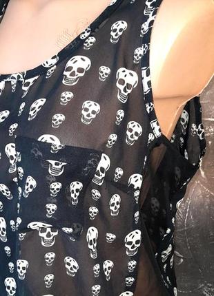 Блуза майка из шифона.