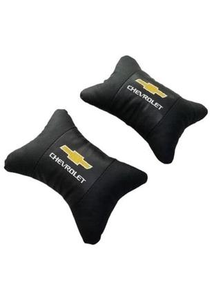 Подушка в подголовник chevrolet черный