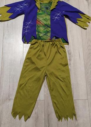 Дитячий костюм перевертня, скелета, чудовиська, франкенштейна на 5-6 років на хелловін