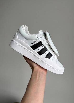 Adidas campus x bad bunny white кроссовки