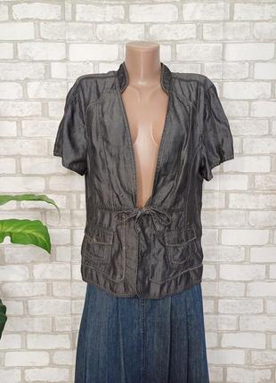 Фирменная bonita блуза со 100 % лиоцела в серо-серебристом цвете, размер хл