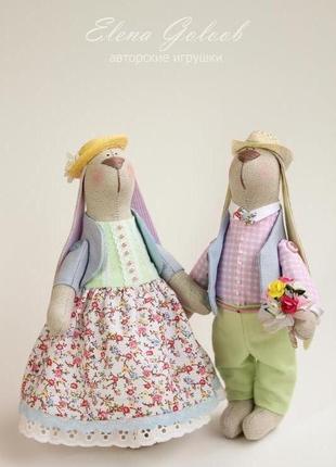 Пара зайчиків "мелодія весни"