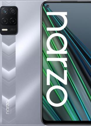 Смартфон realme narzo 30 5g 4/128gb silver, nfc, экран 6", ips, mediatek dimensity 700, 48+2+2/16 мп, 5000мач
