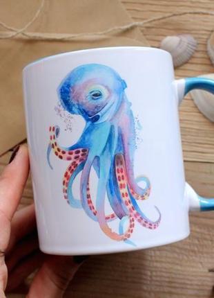 Чашка з ілюстрацією "восьминіг"