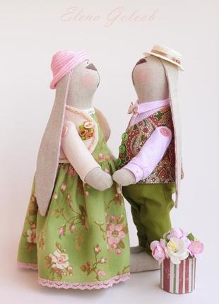 Пара зайчиків "весняна свіжість"