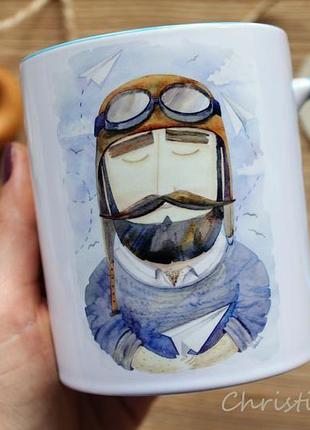 Чашка з ілюстрацією "відпускай свої мрії у небо"