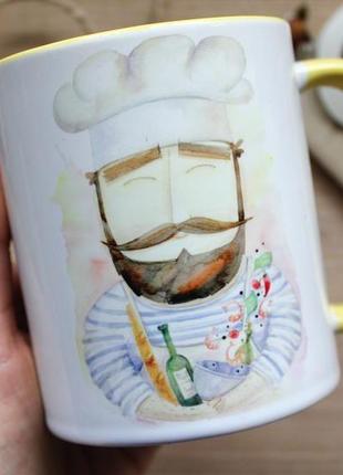 Чашка з ілюстрацією "світ повинен знати, що я готую"