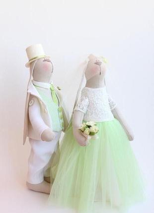 Весільна пара зайчиків "свіжість весни"