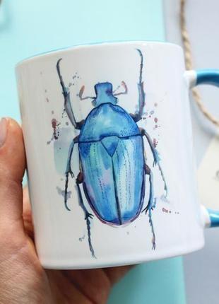 Чашка з жуком "візьми літо в руку"