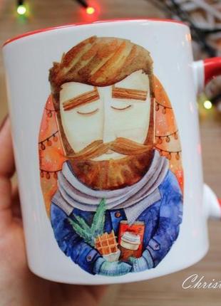 Чашка з принтом "свято завжди поруч"