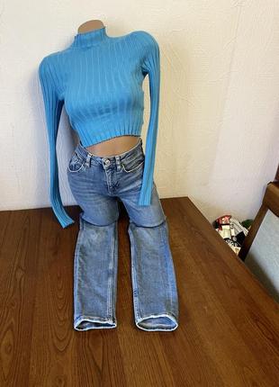 Плотные стрейч джинсы zara1 фото