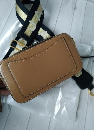 Сумка темно бежевая в стиле marc jacobs 💫🔝2 фото