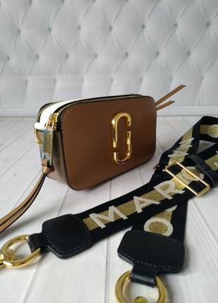 Сумка темно бежевая в стиле marc jacobs 💫🔝3 фото