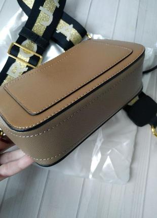 Сумка темно бежевая в стиле marc jacobs 💫🔝4 фото