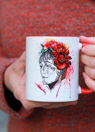 Чашка з ілюстрацією «анна ахматова»