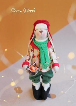 Зайчик різдвяний з мандаринами