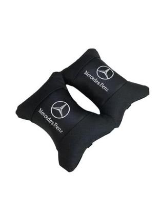 Подушки на підголівники mercedes чорний
