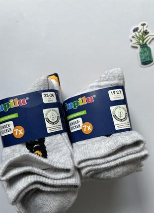 Новый комплект носков для мальчика 19/22 и 23/26 lupilu4 фото