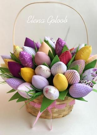 Тюльпаны текстильные