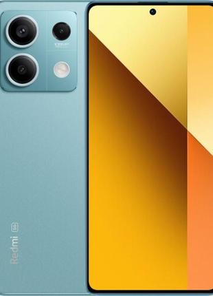 Смартфон xiaomi redmi note 13 5g 8/256gb blue nfc, 108+8+2/16мп, dimensity 6080, amoled 6.67", 5000 маг