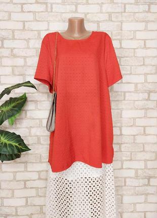 Фирменная new look просторная блуза в сочном красном цвете баталл, размер 6хл-7хл1 фото