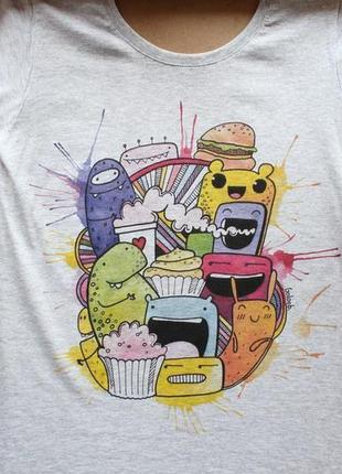 Футболка з авторським принтом "на позитиві"