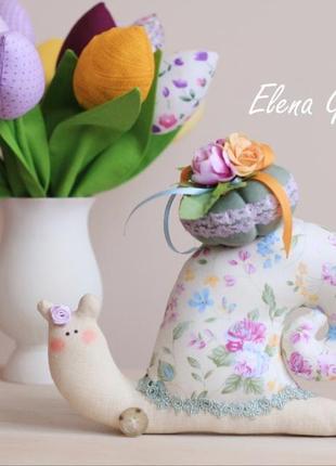 Улитка тильда -весенний декор