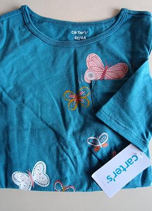 Лонгслив carters 4t футболка длинный рукав кофта