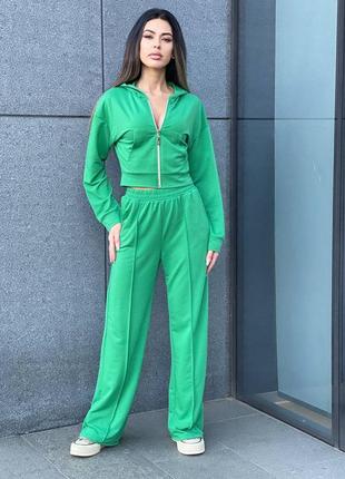 Жіночий стильний спортивний костюм весна осінь літо 3 кольори