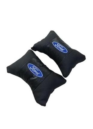 Подушки на подголовники в авто с логотипом ford черный