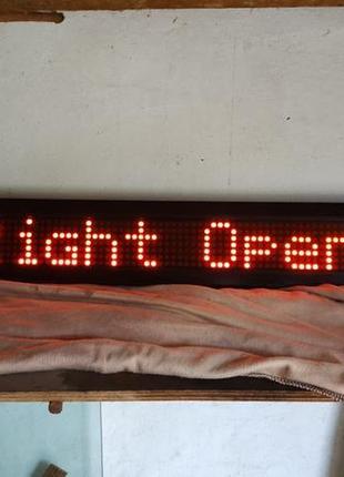 Бегущая строка 7x120, 840 led / lightcraft / qtx из герм