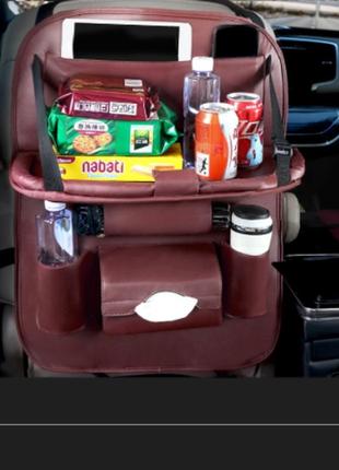 Органайзер на сидіння автомобіля aiwa бордовий 02899