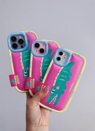 Чохол чехол крокодил iphone 11 14 pro max 2