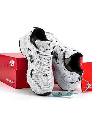 New balance 530 white black logo