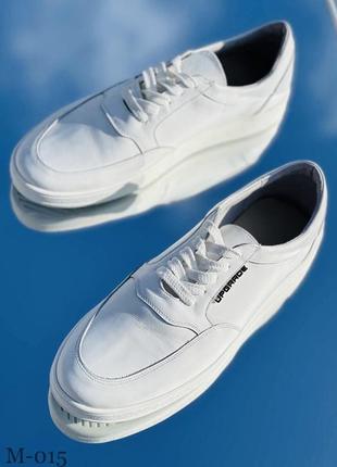 В наличии слипоны / кеды натур кожа белые 28,5 см / под заказ 36-44р все цвета